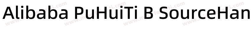 Alibaba PuHuiTi B SourceHanSanssc M字体转换